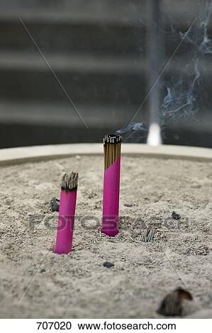 Incense burning View Large Photo Image Stock Image - Incense burning. Fotosearch