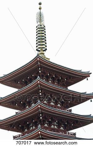 Stock Photo - Pagoda of Buddhist temple. Fotosearch