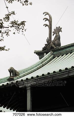 Roof of Yushima Sedio temple, Tokyo, Japan View Large Photo Image Stock Photograph - Roof of Yushima Sedio temple, Tokyo, Japan. Fotosearch