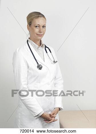 Picture - Portrait of a female doctor. Fotosearch