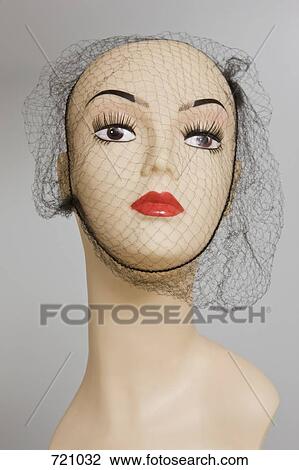 A mannequin wearing a veil View Large Photo Image Stock Image - A mannequin wearing a veil. Fotosearch
