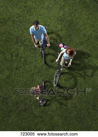 Stock Photography - A family cycle ride. Fotosearch