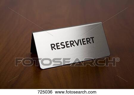 A reserved sign View Large Photo Image Stock Photograph - A reserved sign. Fotosearch
