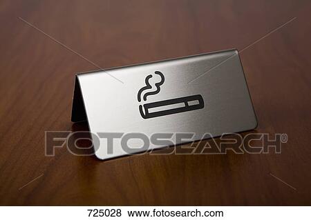 Stock Photo - A smoking sign. Fotosearch