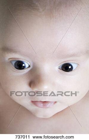 Stock Image - Portrait of a baby. Fotosearch