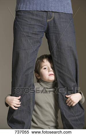 Stock Photography - Portrait of a son and father. Fotosearch