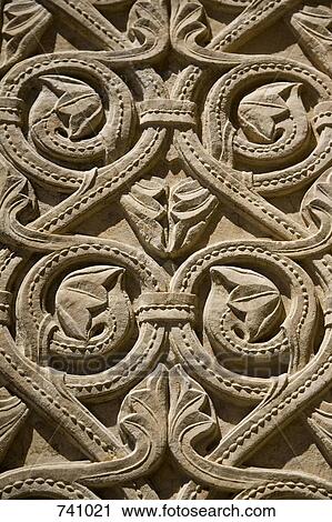 Stock Image - Carving in stone, Porto, Portugal. Fotosearch