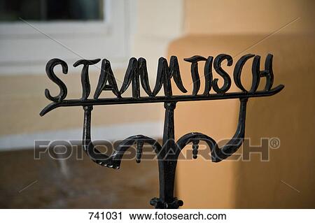 Stammtisch sign, Bavaria, Germany View Large Photo Image Stock Image - Stammtisch sign, Bavaria, Germany. Fotosearch