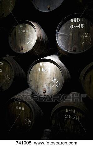 Wine barrels in a cellar View Large Photo Image Stock Photography - Wine barrels in a cellar. Fotosearch