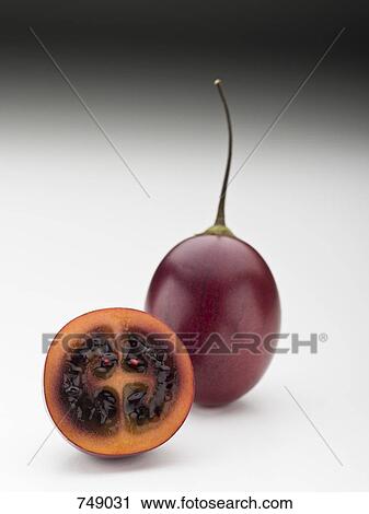 A tamarillo and a half View Large Photo Image Stock Image - A tamarillo and a half. Fotosearch