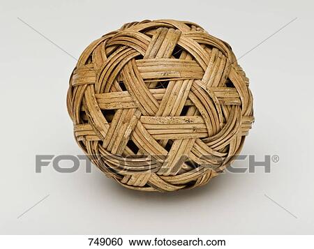 A woven wicker ball View Large Photo Image Stock Image - A woven wicker ball. Fotosearch