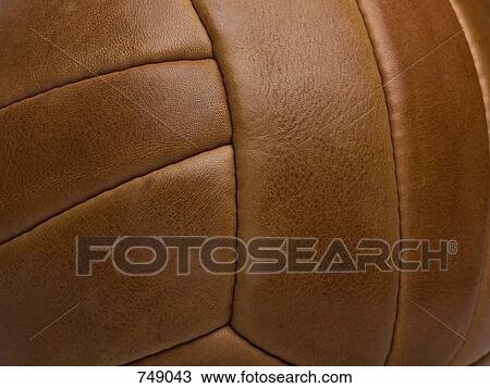 Detail of a leather sports ball View Large Photo Image Stock Image - Detail of a leather sports ball. Fotosearch
