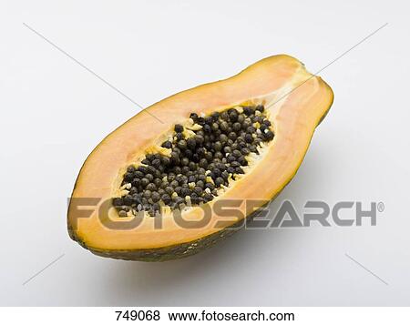 Half a pawpaw View Large Photo Image Stock Photo - Half a pawpaw. Fotosearch