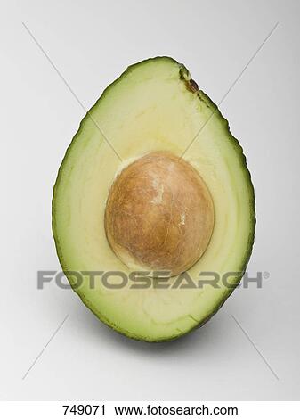 Half an avocado View Large Photo Image Stock Image - Half an avocado. Fotosearch
