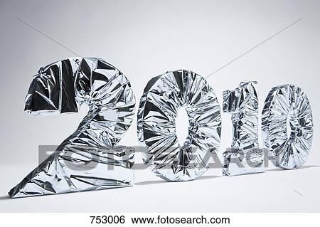 Number 2010 wrapped in silver paper View Large Photo Image Stock Photograph - Number 2010 wrapped in silver paper. Fotosearch