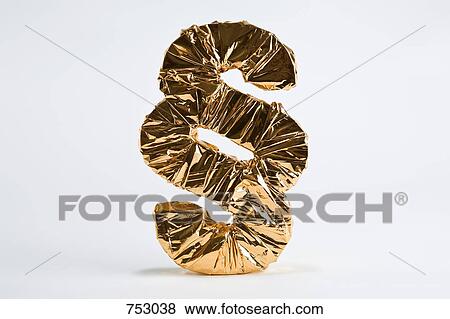 Section sign wrapped in gold foil View Large Photo Image Stock Photo - Section sign wrapped in gold foil. Fotosearch