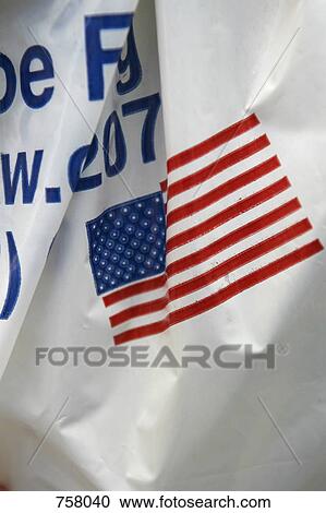 The American flag on plastic packaging View Large Photo Image Stock Image - The American flag on plastic packaging. Fotosearch