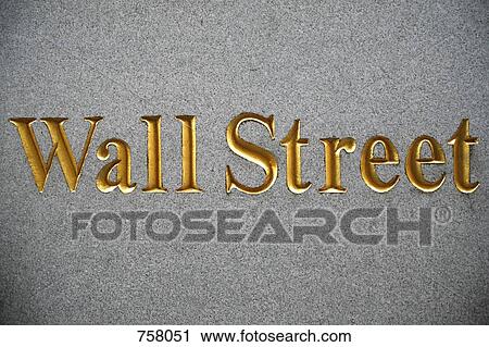 Wall Street View Large Photo Image Stock Image - Wall Street. Fotosearch