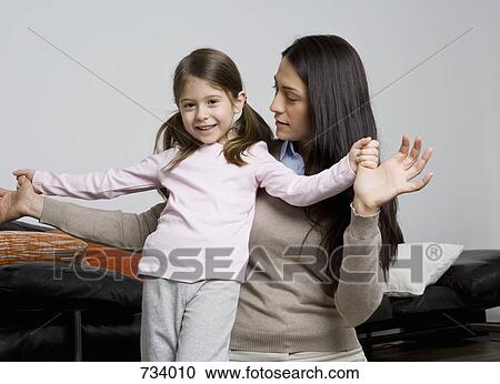 Stock Image - A mother and daughter. Fotosearch