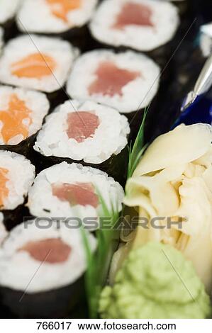 Stock Photo - Close up of sushi. Fotosearch
