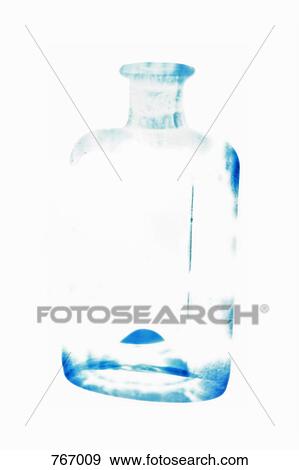 Stock Photo - A glass bottle. Fotosearch