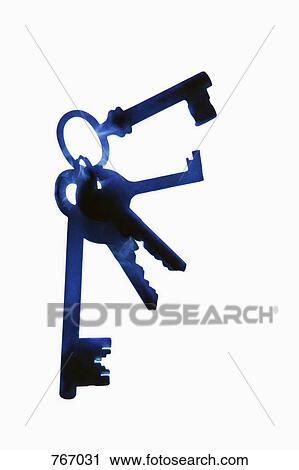 Stock Image - Old-fashioned keys. Fotosearch