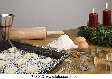 Baking cookies at Christmas View Large Photo Image Stock Image - Baking cookies at Christmas. Fotosearch