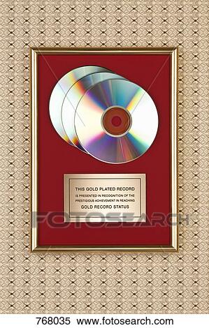 Gold compact disc award View Large Photo Image Stock Photography - Gold compact disc award. Fotosearch