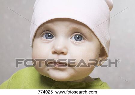 Portrait of a baby girl View Large Photo Image Stock Photography - Portrait of a baby girl. Fotosearch