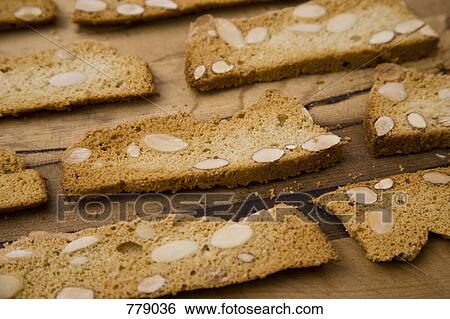 Almond biscuits View Large Photo Image Stock Photograph - Almond biscuits. Fotosearch