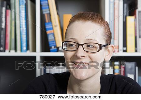 Stock Photo - Portrait of a businesswoman smiling. Fotosearch