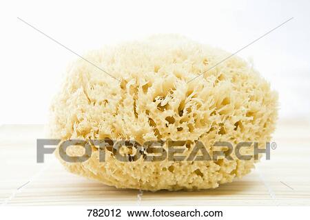 Stock Image - Close up of a bath sponge. Fotosearch