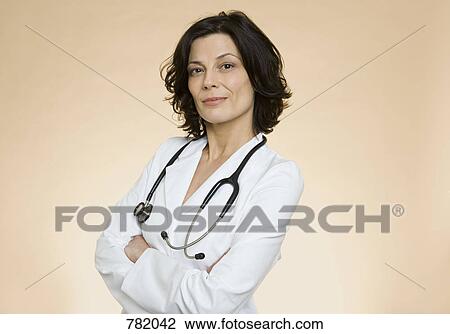 Portrait of a female healthcare worker View Large Photo Image Stock Image - Portrait of a female healthcare worker. Fotosearch