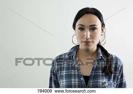 A content woman, portrait View Large Photo Image Stock Photo - A content woman, portrait. Fotosearch