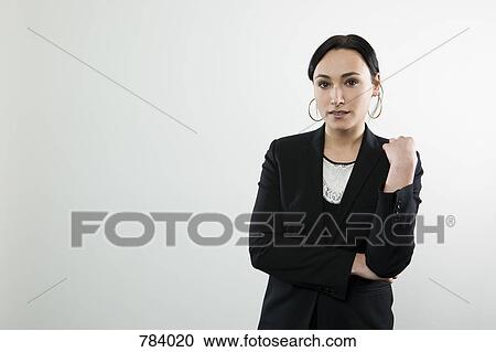A serious businesswoman, portrait View Large Photo Image Stock Image - A serious businesswoman, portrait. Fotosearch