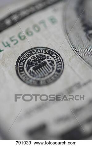 Detail of an American five dollar bank note View Large Photo Image Stock Photo - Detail of an American five dollar bank note. Fotosearch