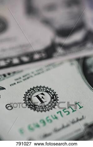 Stock Photo - Detail of an American one dollar bank note. Fotosearch