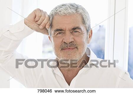 Stock Photograph - Portrait of a senior man. Fotosearch