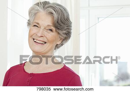 Stock Photography - Portrait of a senior woman. Fotosearch