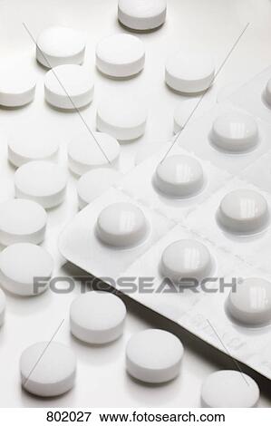 Stock Photo - Pills and a blister pack. Fotosearch