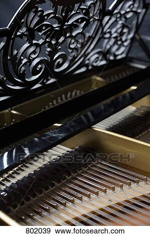 Stock Photo - The inside of a piano. Fotosearch