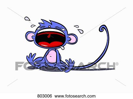 A monkey crying and throwing a tantrum View Large Clip Art Graphic Clip Art - A monkey crying and throwing a tantrum. Fotosearch