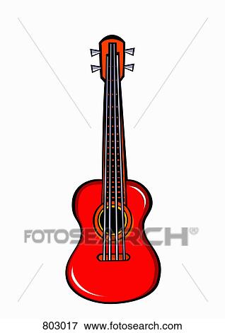 An acoustic guitar View Large Clip Art Graphic Clip Art - An acoustic guitar. Fotosearch