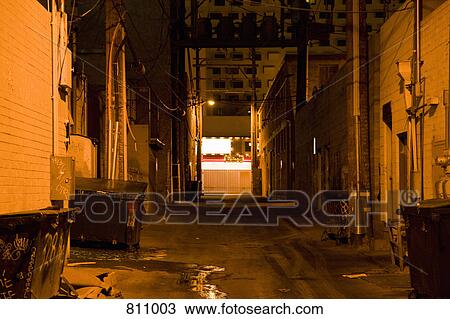 Stock Image - An alley. Fotosearch