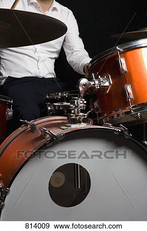 Detail of a man playing drums View Large Photo Image Stock Photo - Detail of a man playing drums. Fotosearch