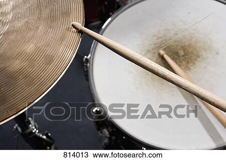 Detail of drumsticks and a drum kit View Large Photo Image Stock Image - Detail of drumsticks and a drum kit. Fotosearch