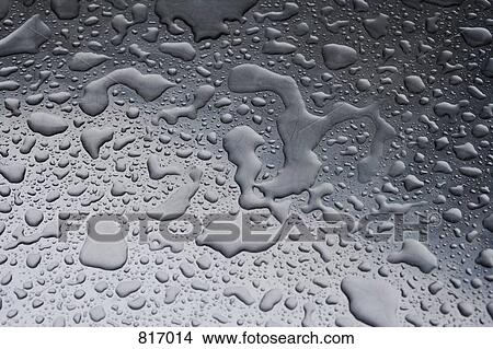 Picture - Drops of water on glass. Fotosearch