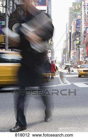 Stock Image - Detail of a city street, Manhattan, New York City. Fotosearch