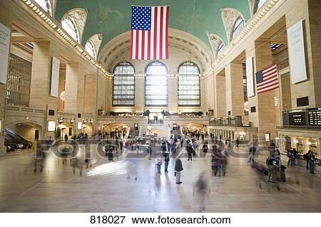 Foyer of Grand Central Station, Manhattan, New York City View Large Photo Image Stock Photo - Foyer of Grand Central Station, Manhattan, New York City. Fotosearch