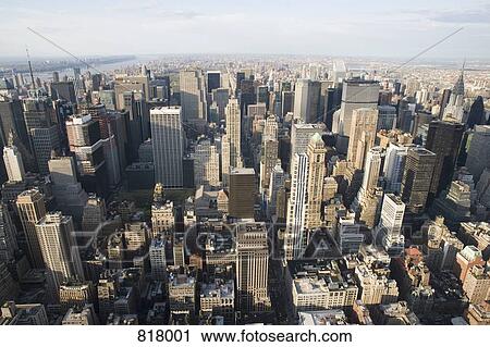 Stock Image - Manhattan cityscape, New York City. Fotosearch